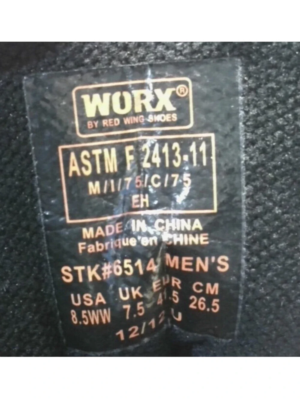 Worx Men's Size 8.5, Safety Toe Chukka, Copper STK 6514, Brown, Slip Resistant